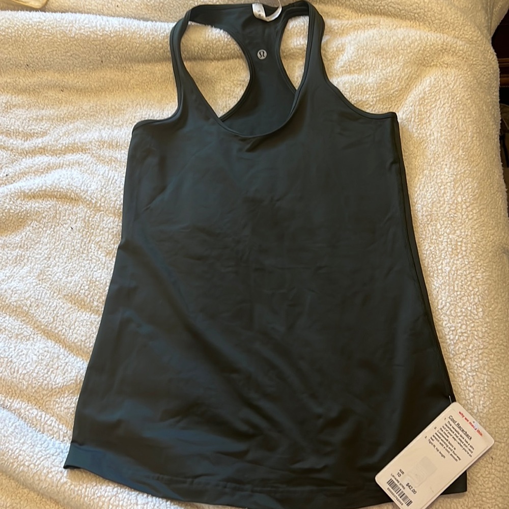 COPY - Dark green Lululemon Cool Racerback